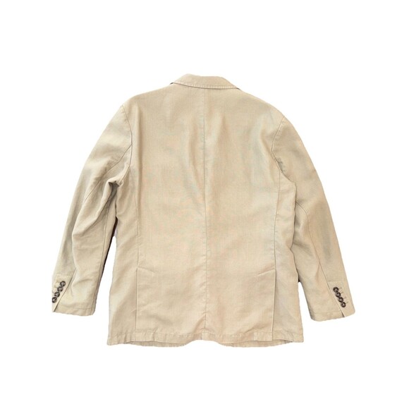 Daniel Cremieux Linen Blazer L Tan Signature Collection Unlined Casual Jacket - Picture 2 of 13